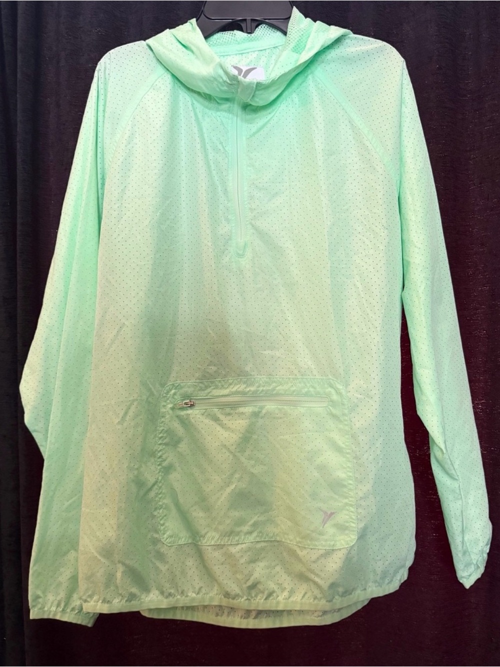 Old Navy Lightweight Mint Green Active Lightweight Zip Pullover